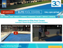 Tablet Screenshot of poolcovers.com.au